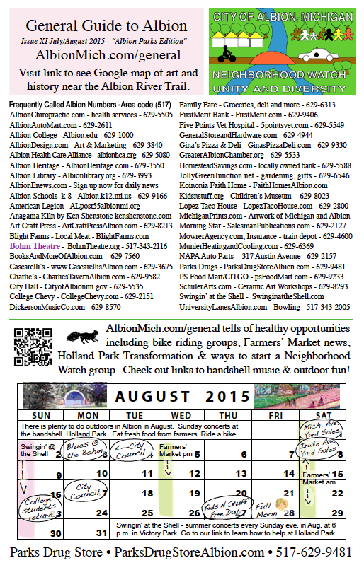 General Guide to Albion Michigan