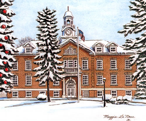 Robinson Hall Albion College artwork by Maggie LaNoue