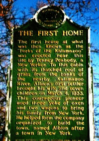 Site of the First Home in Albion